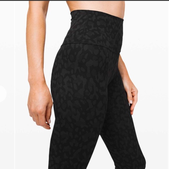 Lululemon Align Crop *21" Leggings Formation Camo Deep Coal 8 - Picture 1 of 10